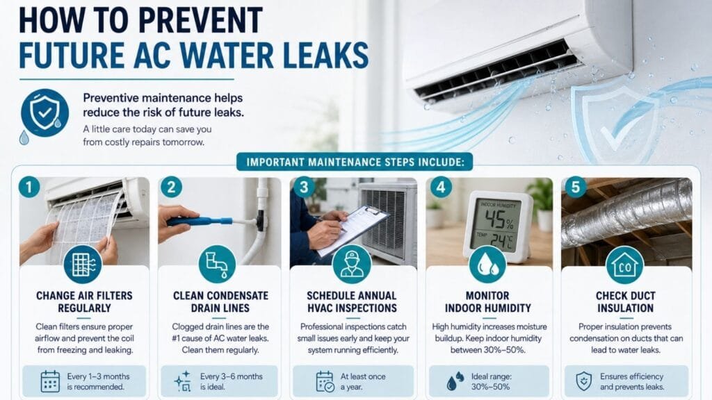 How to Prevent Future AC Water Leaks