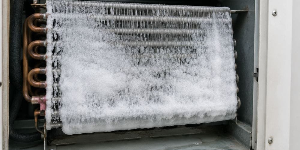 Frozen Evaporator Coil